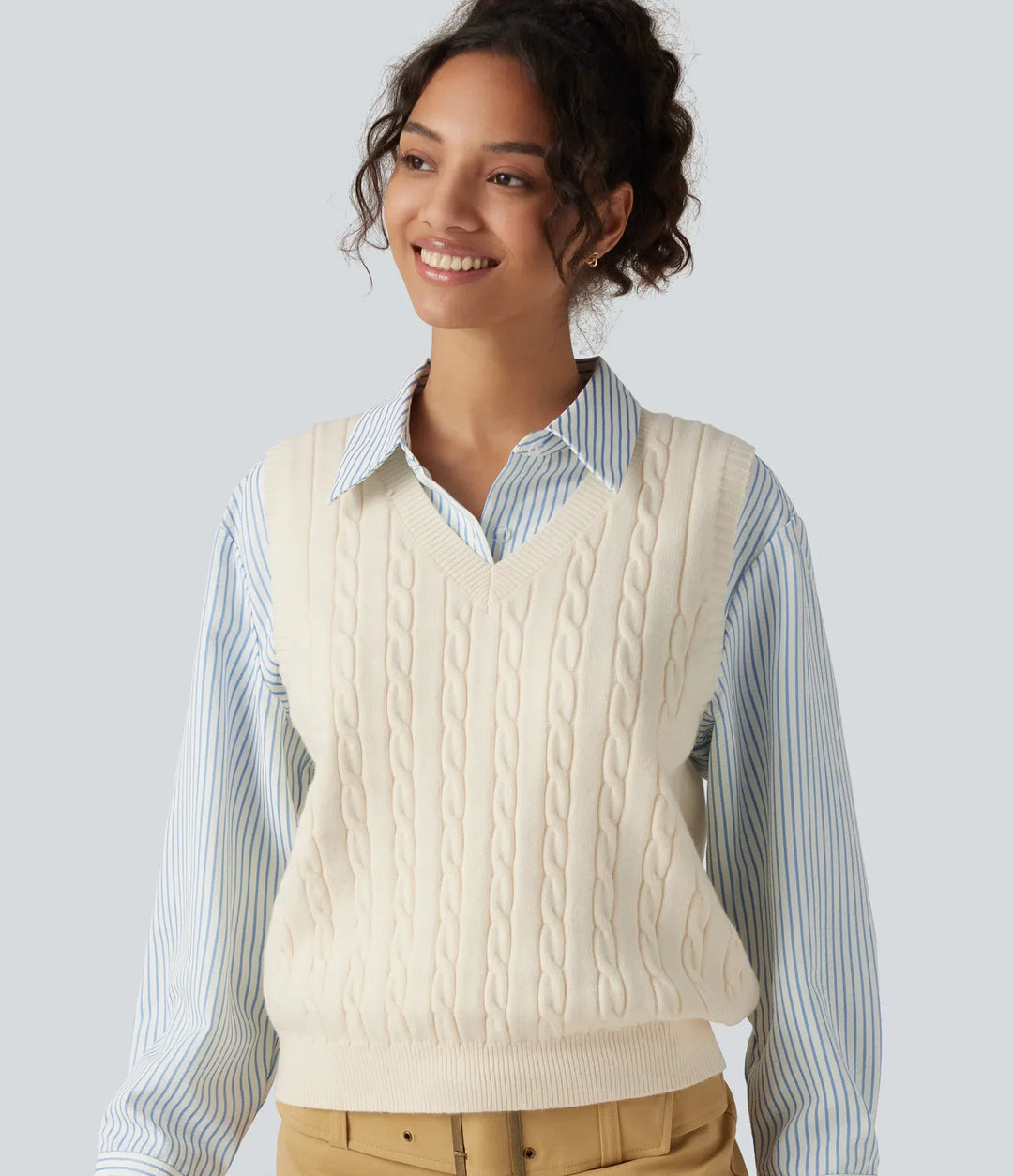 V Neck Casual Jumper Vest