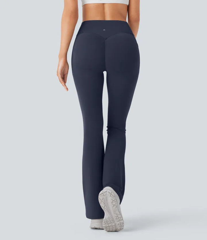 Halara UltraSculpt High Waisted Scrunch Butt Lifting Tummy Control Pocket Shaping Yoga Bootcut Leggings