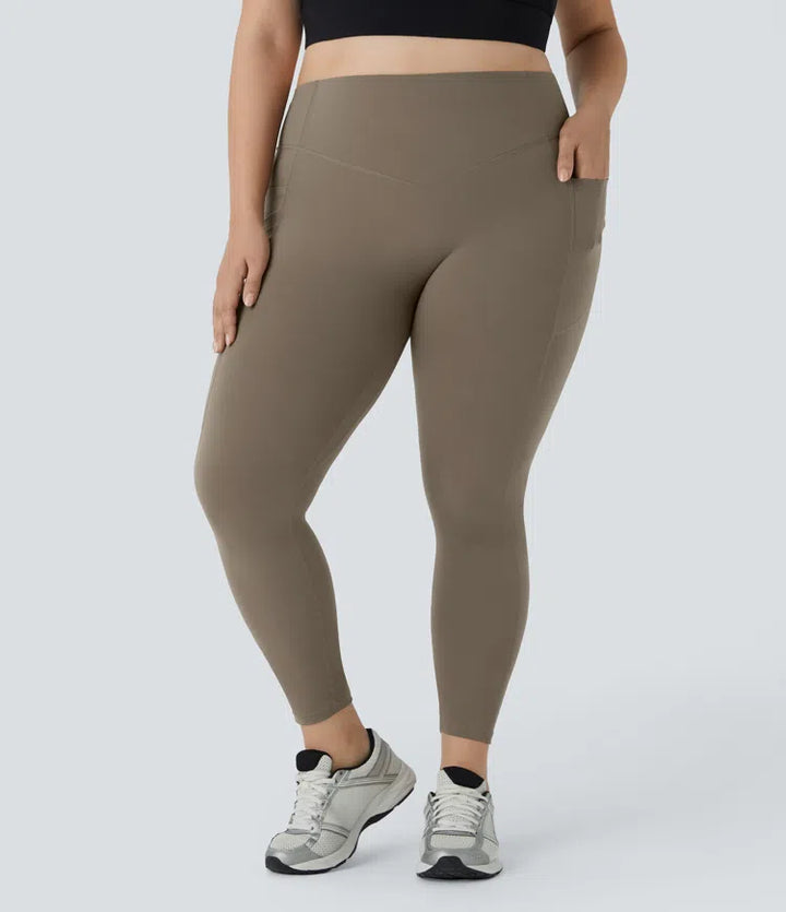 Halara UltraSculpt High Waisted Scrunch Butt Lifting Tummy Control Pocket Shaping Training Plus Size Leggings