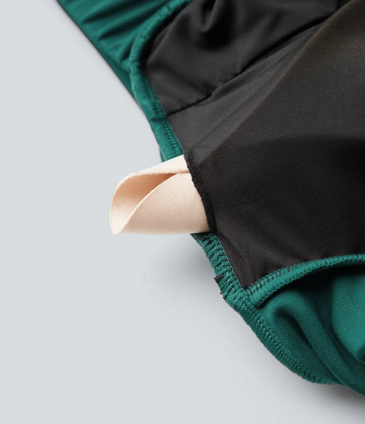 Square Neck Long Sleeve Work Jumpsuit with Pockets-Easy Peezy Edition