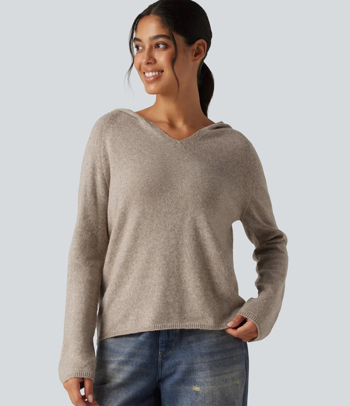 Hooded Long Sleeve Casual Jumper