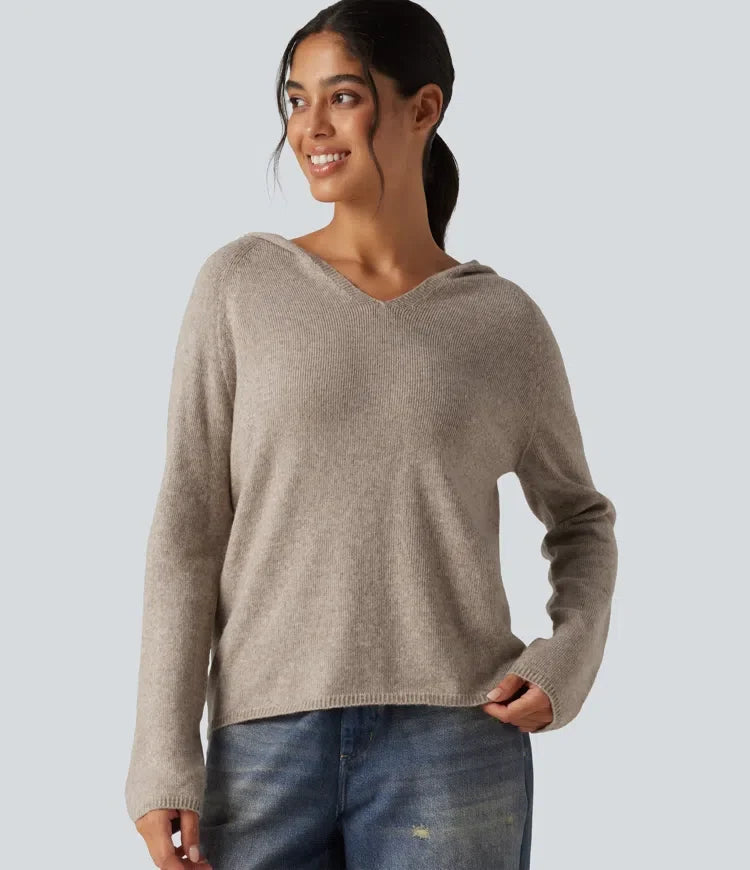 Hooded Long Sleeve Casual Jumper