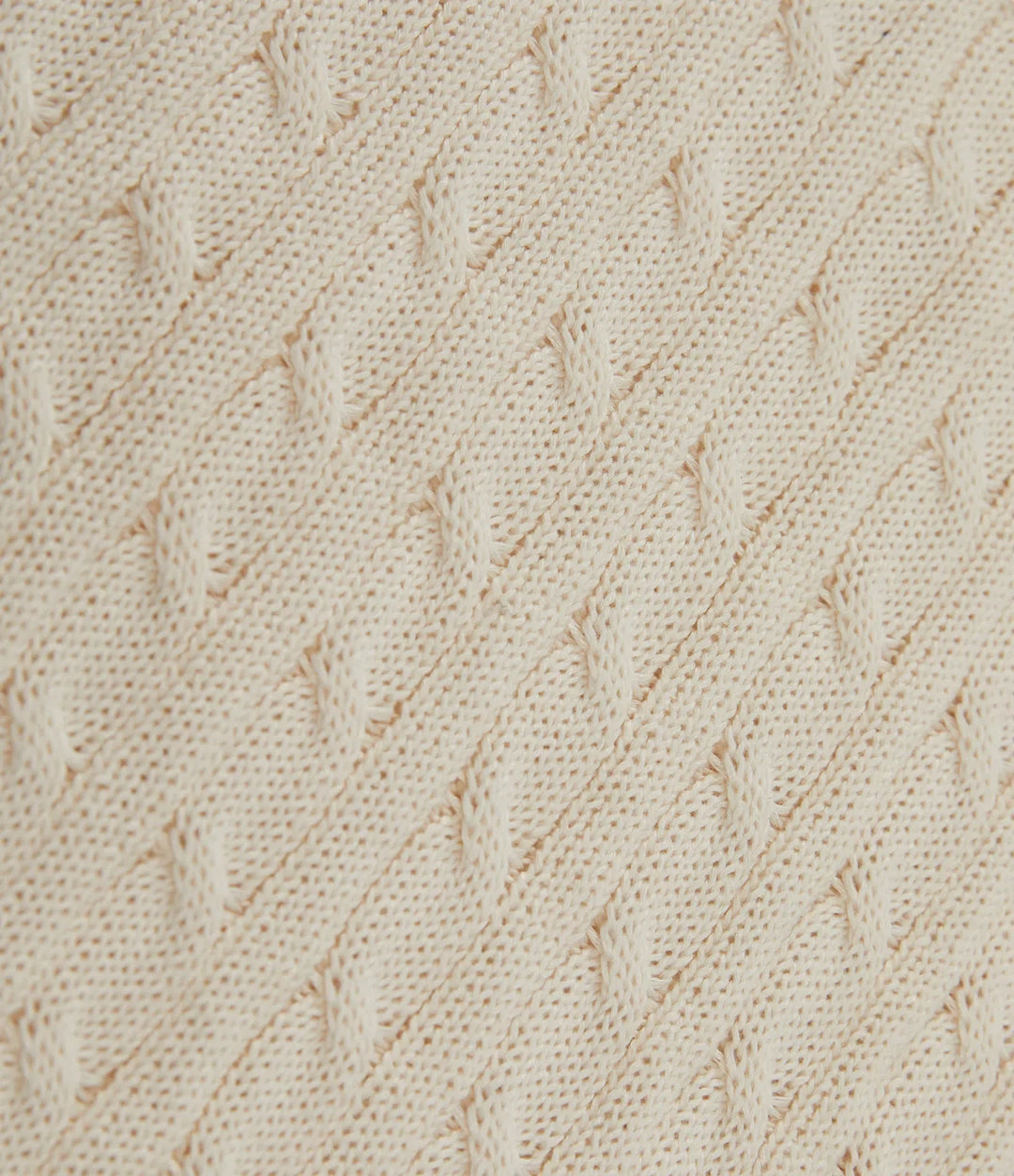 Polo Short Sleeve Cable Knit Work Jumper