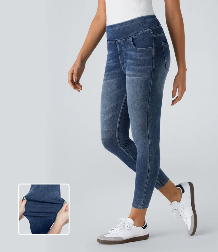 Halara Flex High Waisted Pockets Denim Casual Leggings