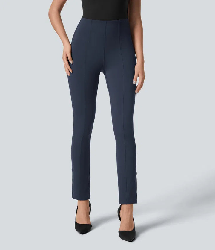 Halara Flex High Waisted Tummy Control Adjustable Hem Work 7/8 Trousers