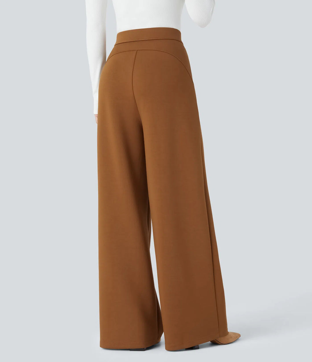 Halara Flex High Waisted Pocket Wide Leg Work Trousers