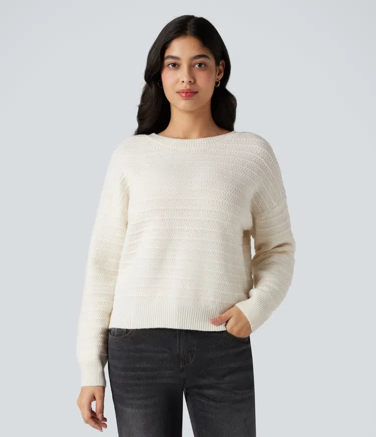 Long Sleeve Tie Back Work Jumper