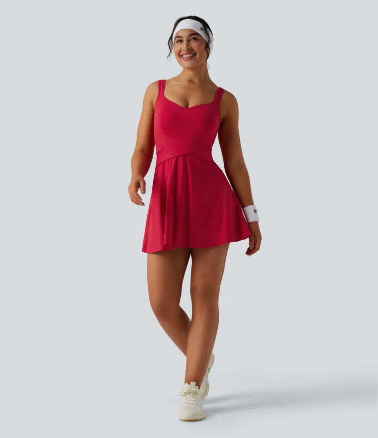 SoftlyZero Airy 2-in-1 InstantCool Mini Tennis Active Dress with Pocket-Easy Peezy Edition