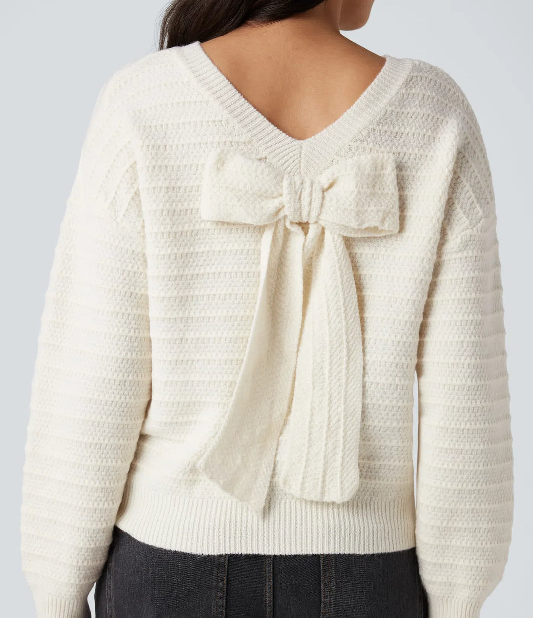 Long Sleeve Tie Back Work Jumper