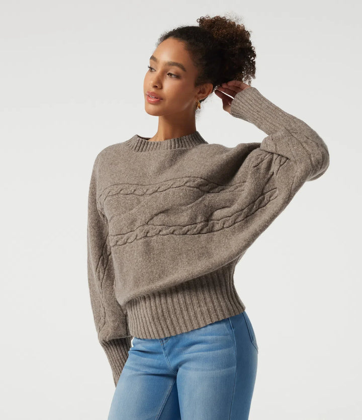 High Neck Long Sleeve Casual Jumper