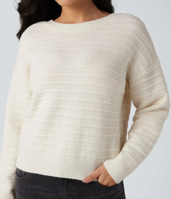 Long Sleeve Tie Back Work Jumper
