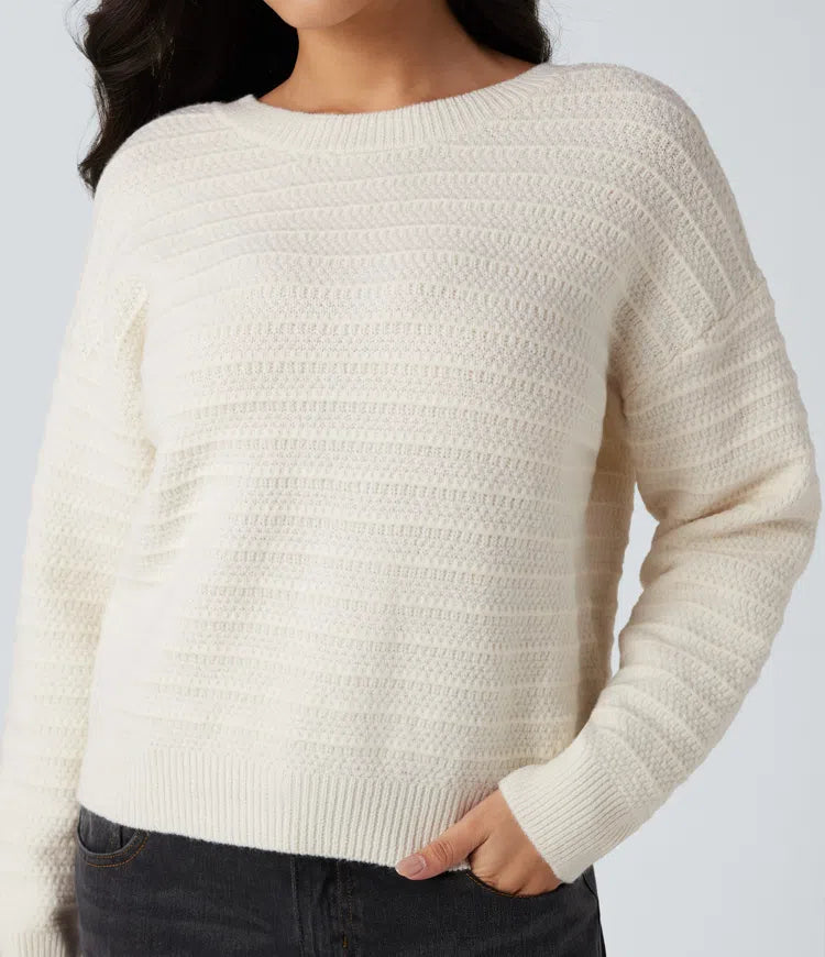 Long Sleeve Tie Back Work Jumper