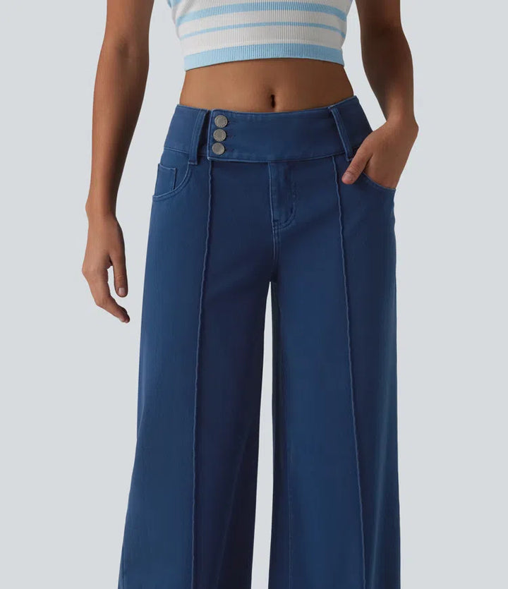 Halara Flex Low Rise Straight Leg colourful Work Jeans with Pockets