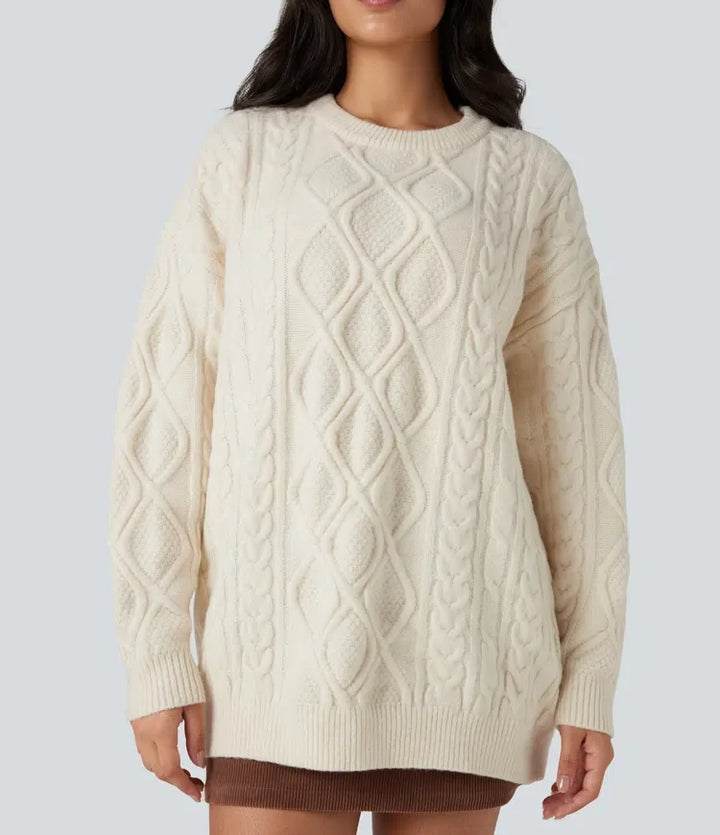 Round Neck Long Sleeve Casual Jumper