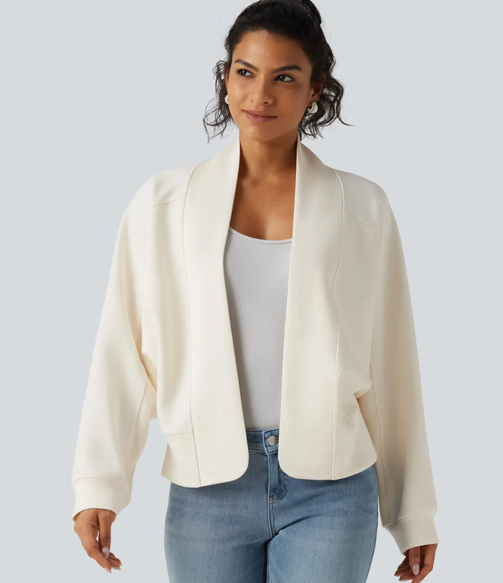 Open Front Long Sleeve Casual Jacket