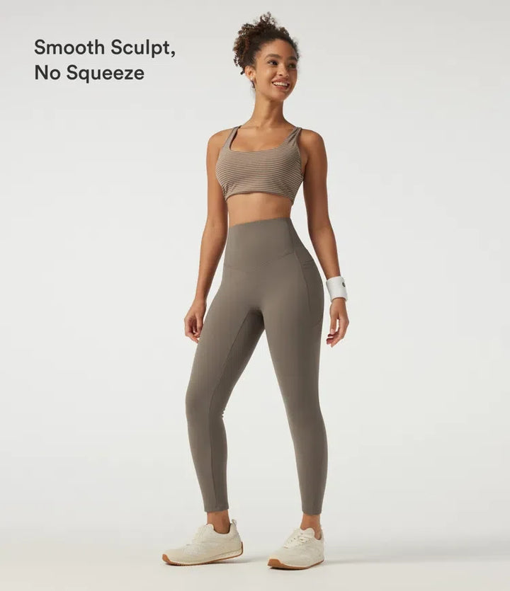 Halara UltraSculpt High Waisted Tummy Control Skinny Fleece Training Leggings with Pockets