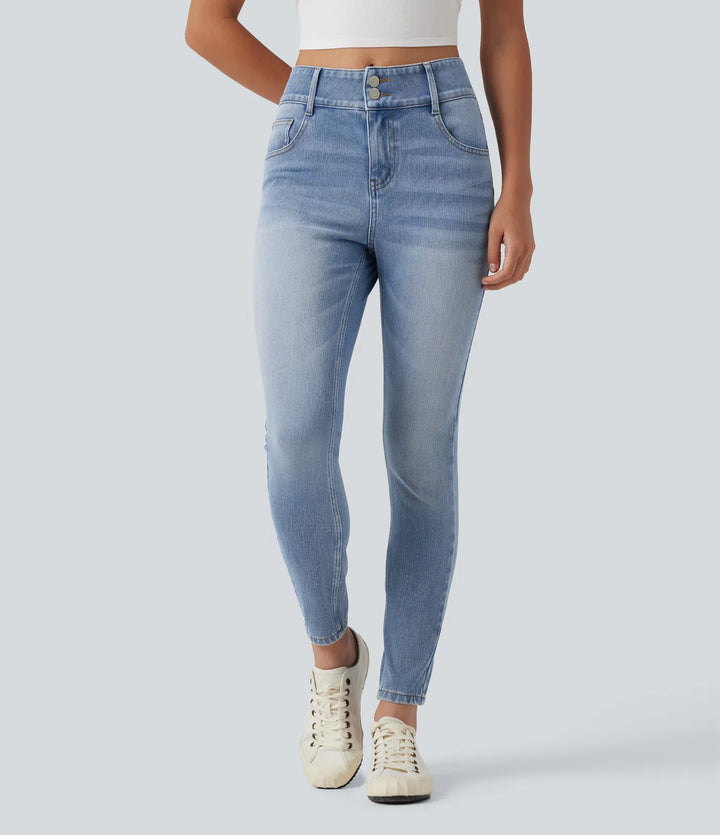 Halara Flex Mid Rise Skinny Casual Jeans with Pockets