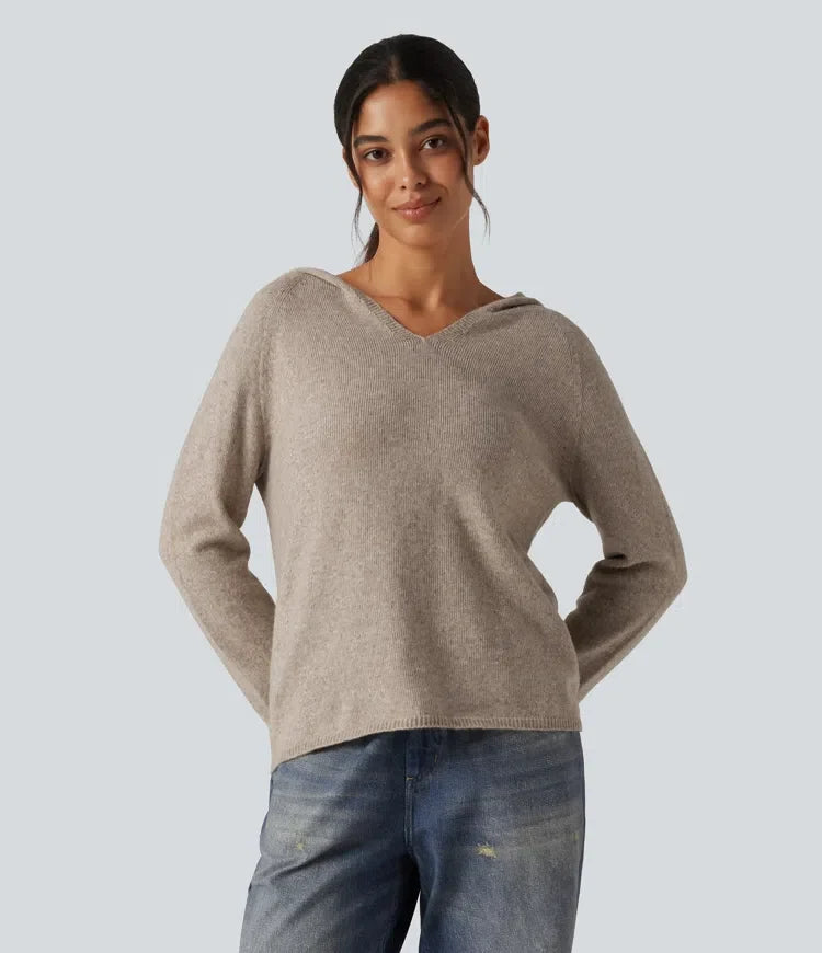 Hooded Long Sleeve Casual Jumper
