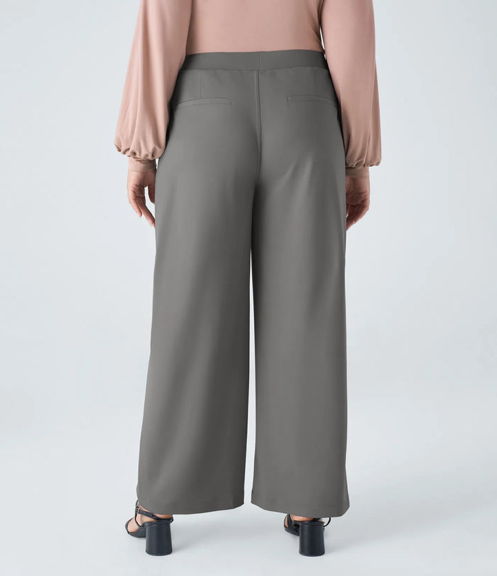 Halara Flex DayStretch High Waisted Pocket Straight Leg Work Plus Size Trousers