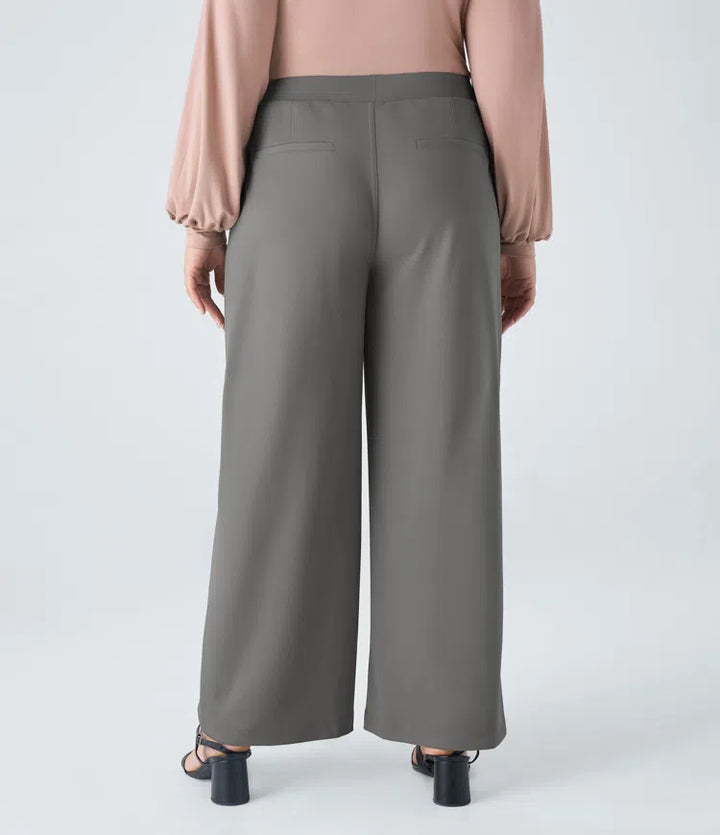 Halara Flex DayStretch High Waisted Pocket Straight Leg Work Plus Size Trousers