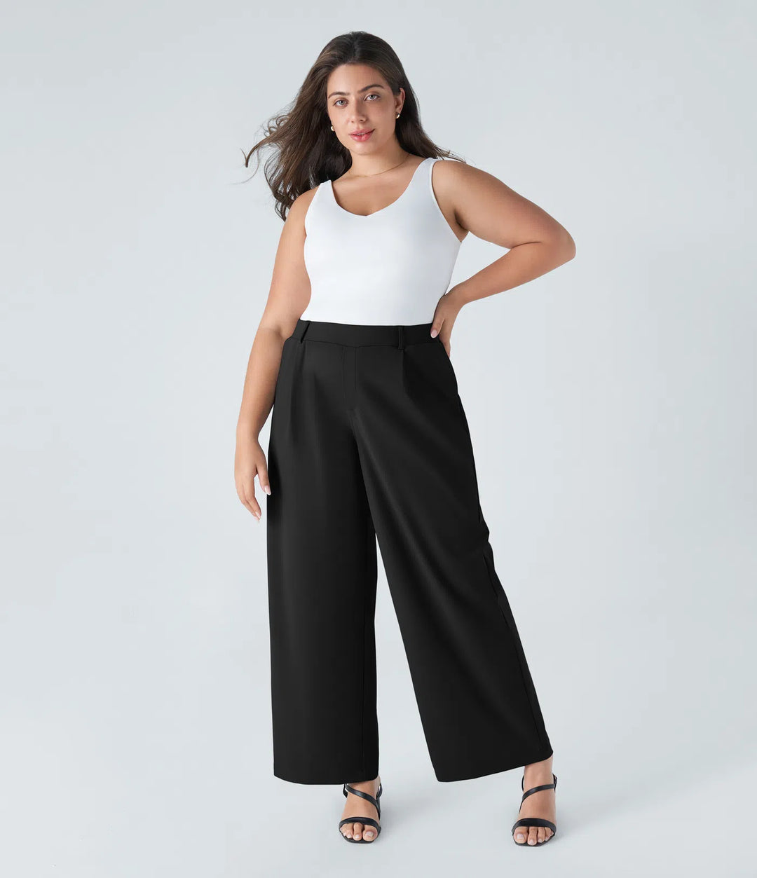 Halara Flex™ DayStretch High Waisted Pocket Straight Leg Work Plus Size Pants