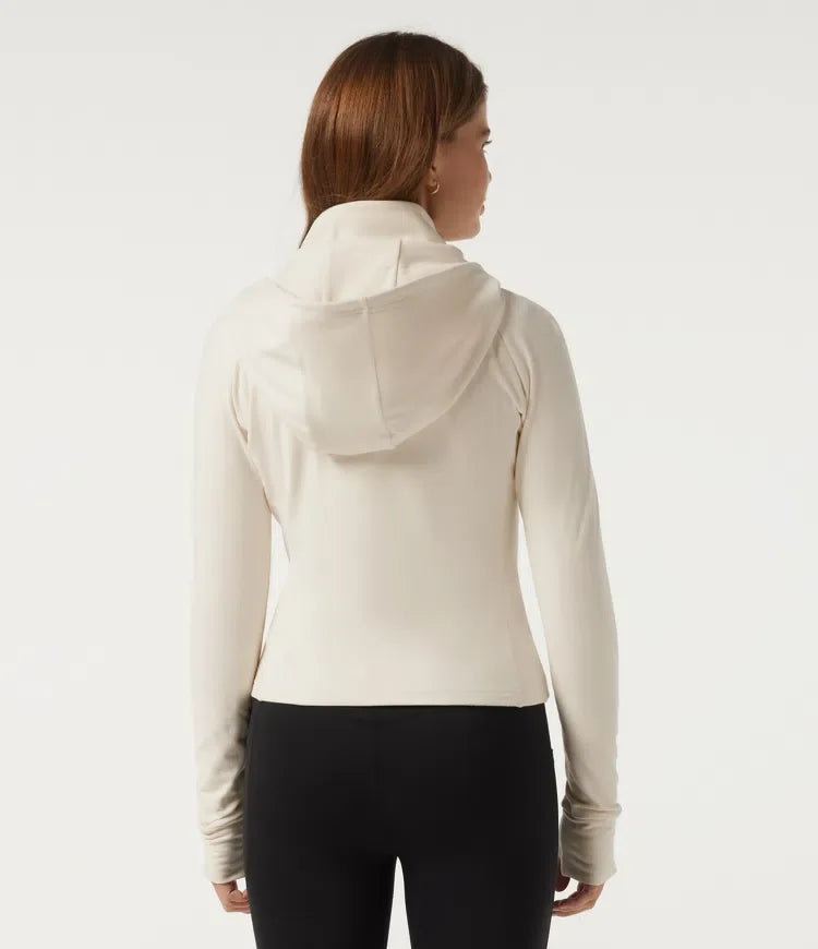 PuffFlex Wrinkle Recovery Hooded Quilted Casual Padded Jacket with Pockets and Thumbholes