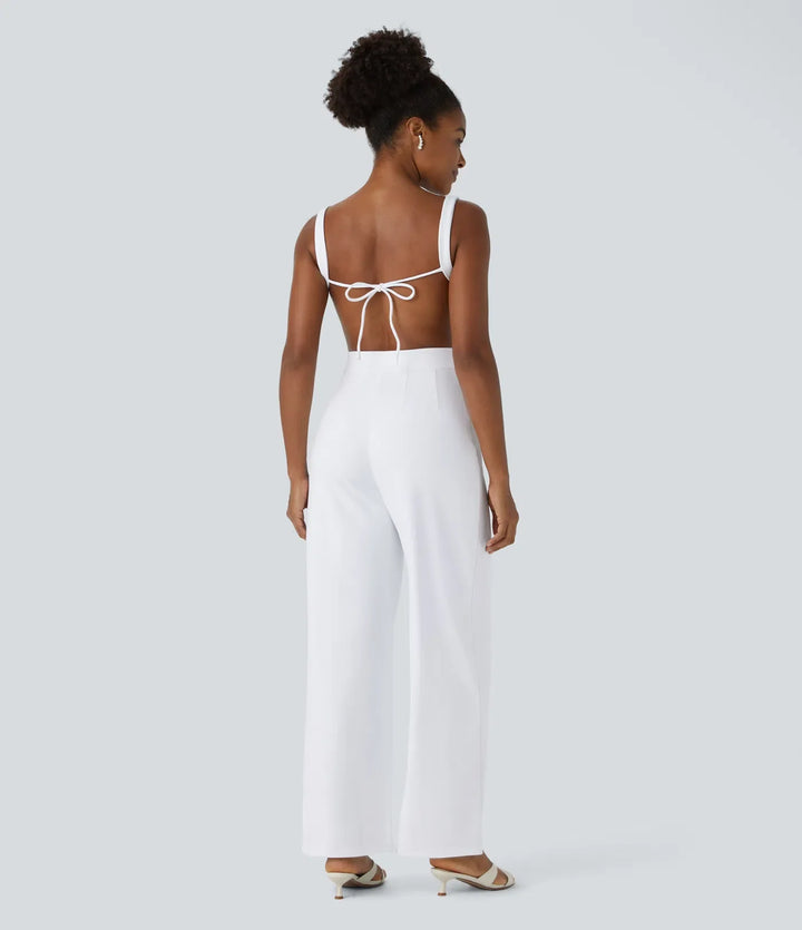 SoftlyZero Airy Tie Pocket InstantCool Jumpsuit