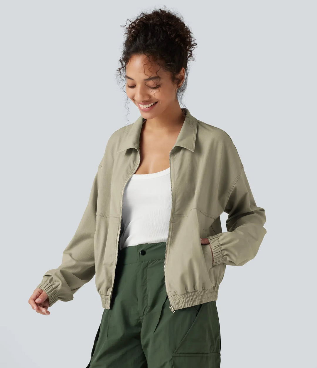 Long Sleeve Casual Jacket with Pockets