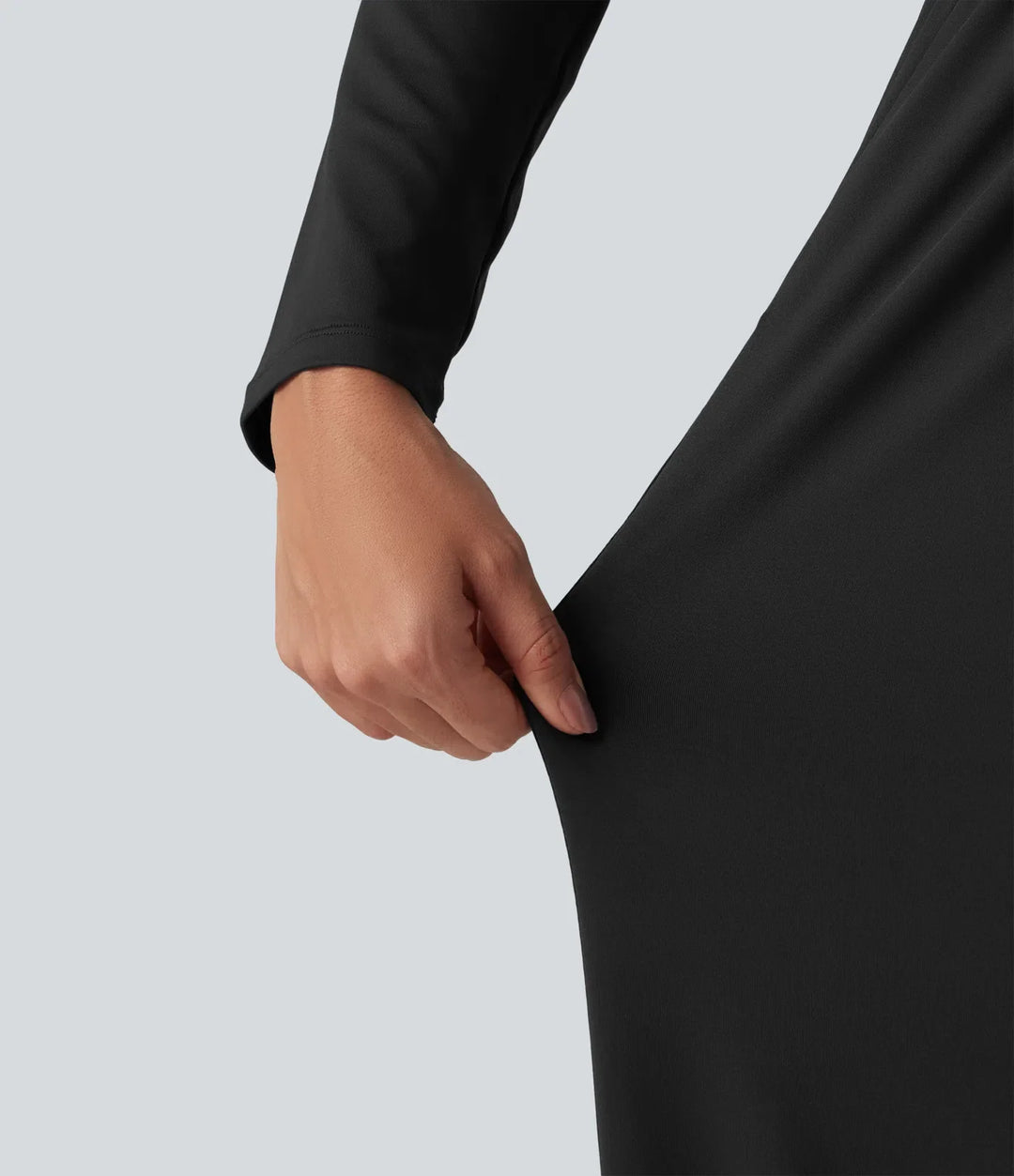Stand Collar Long Sleeve Straight Leg Jumpsuit with Pockets-Easy Peezy Edition