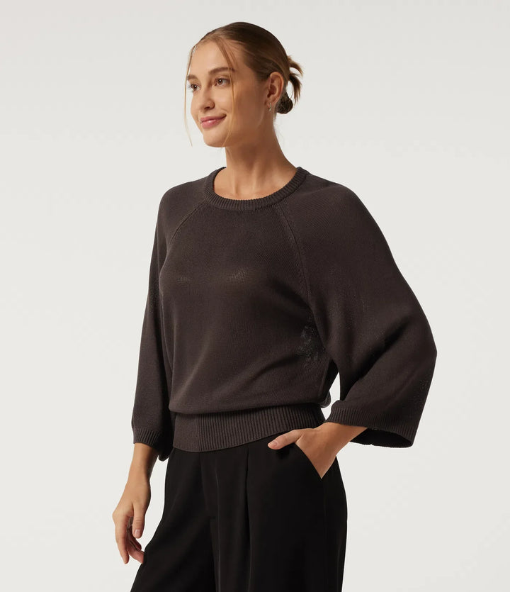 Round Neck Long Sleeve Work Jumper