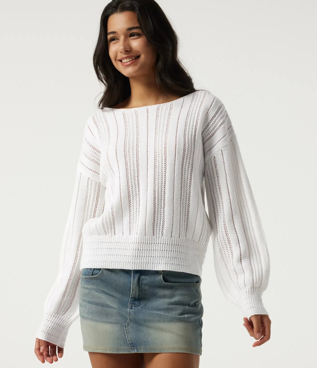 Round Neck Long Sleeve Casual Jumper