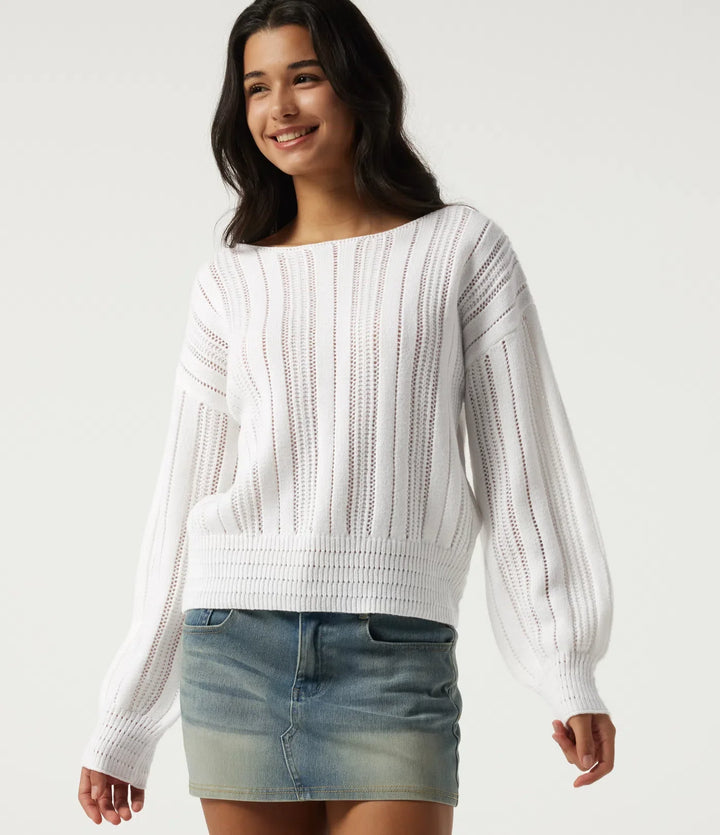 Round Neck Long Sleeve Casual Jumper