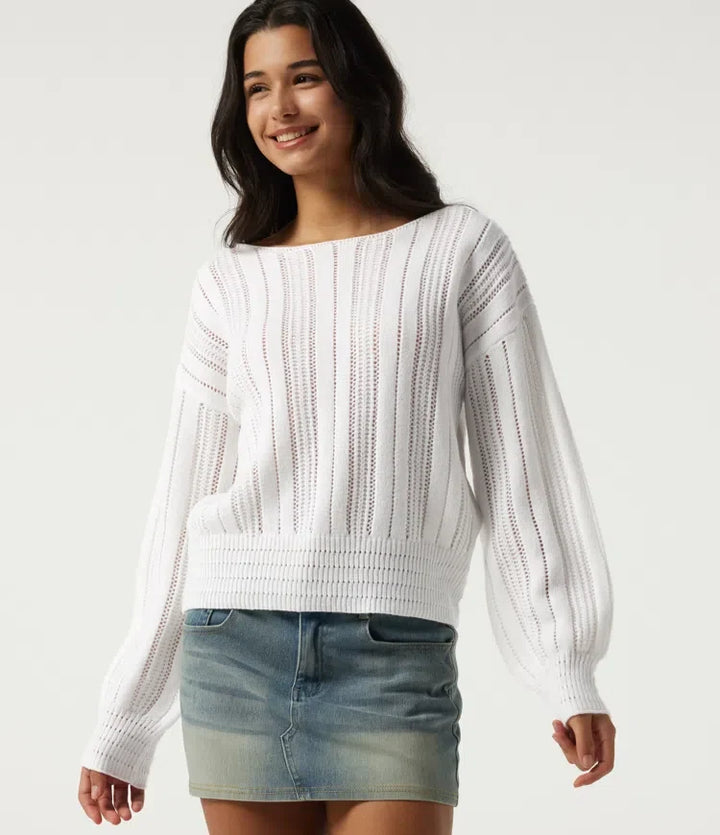 Round Neck Long Sleeve Casual Jumper