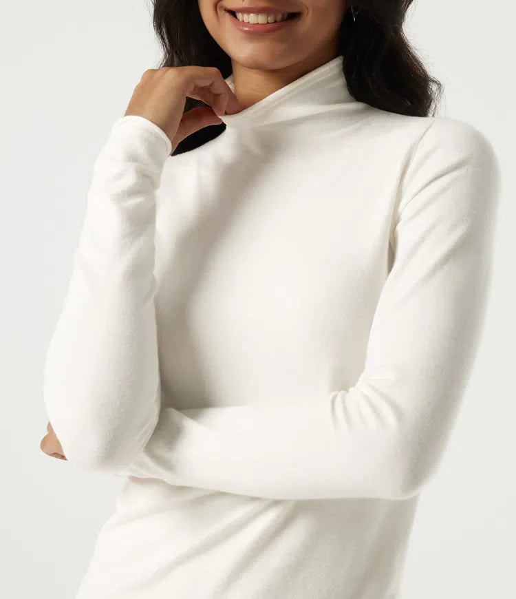 High Neck Long Sleeve Work Jumper