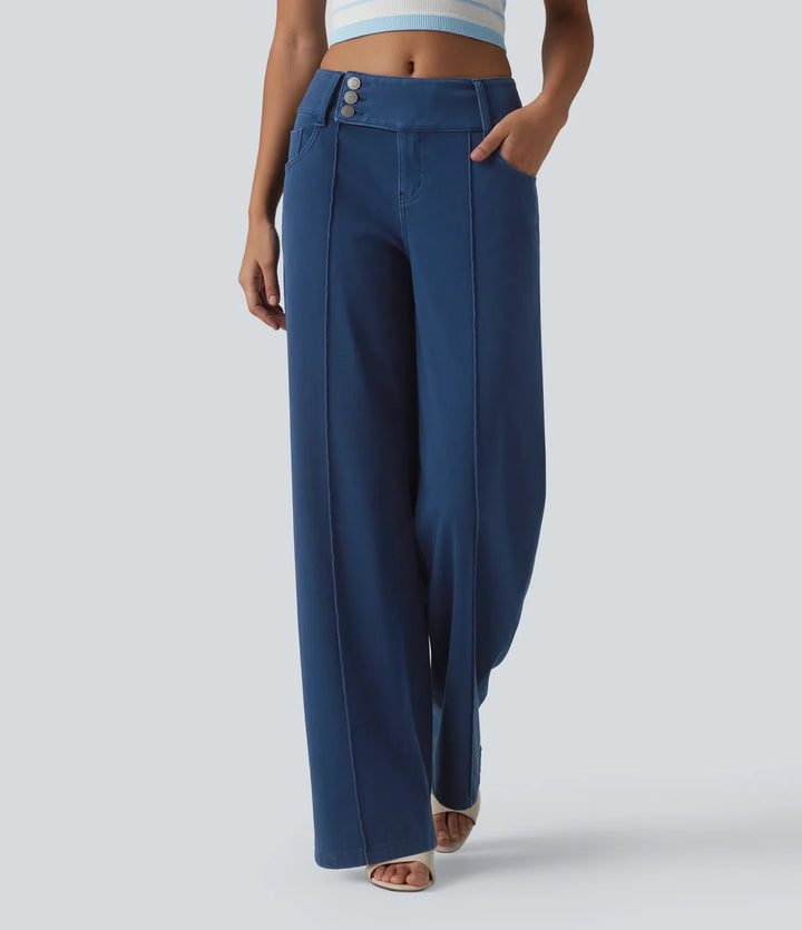 Halara Flex Low Rise Straight Leg Colorful Work Jeans with Pockets