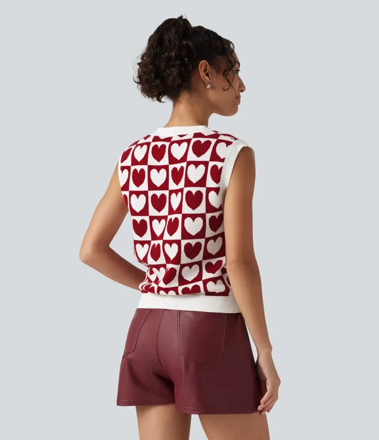 V Neck Casual Jumper Vests
