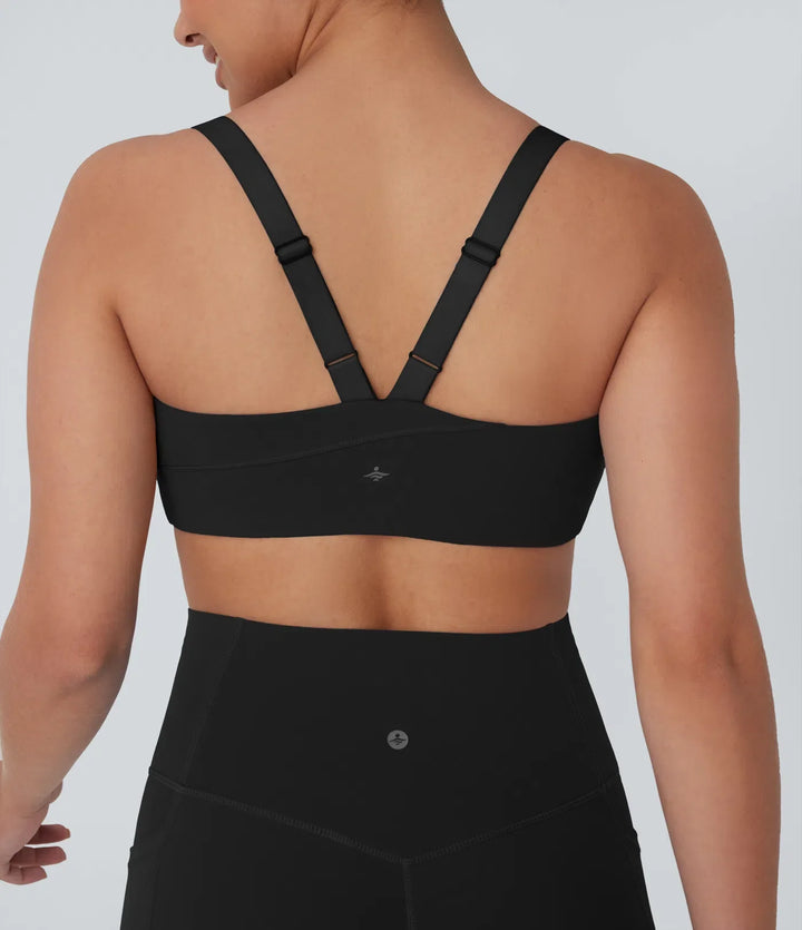 Halara UltraSculpt Medium Support  U Neck Workout Sports Bra A-D Cups