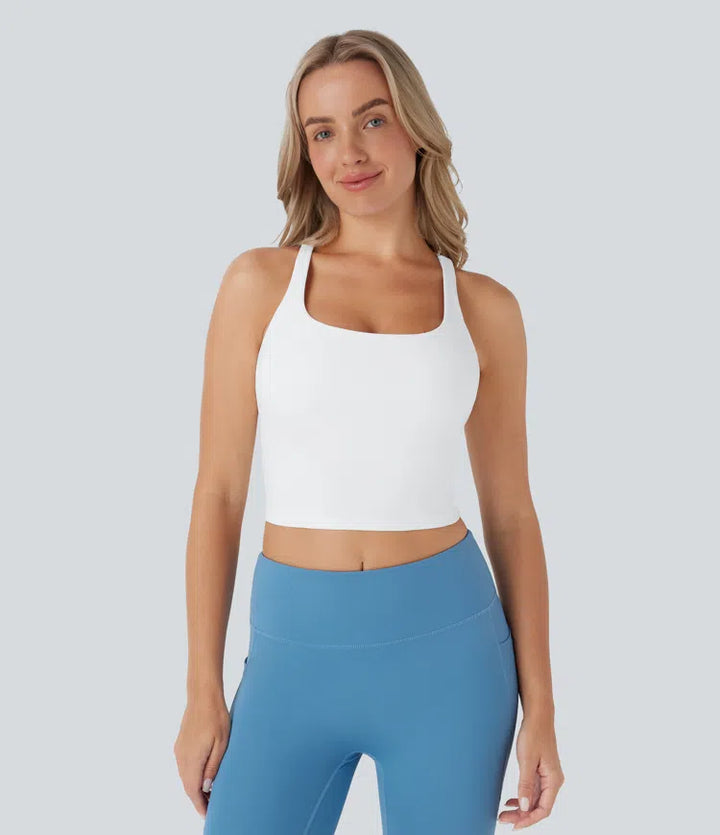 Cropped Yoga Tank Vest Top DD-F Cups