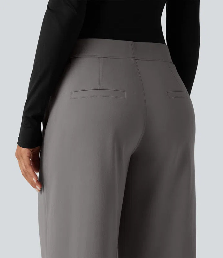 Halara Flex DayStretch Low Rise Straight Leg Work Trousers with Pockets