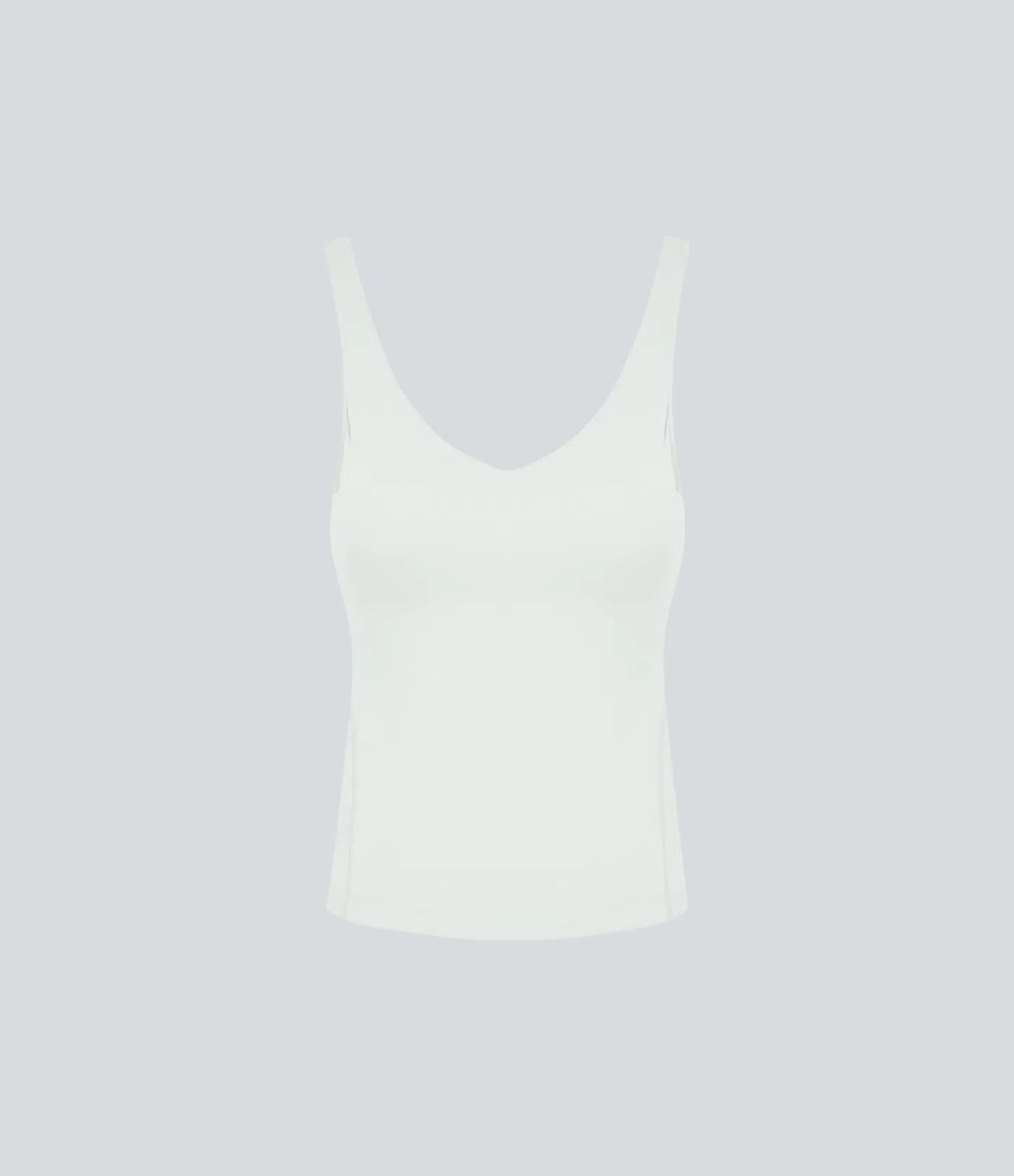 Softlyzero Plush Padded V Neck Plain Tank Vest Top