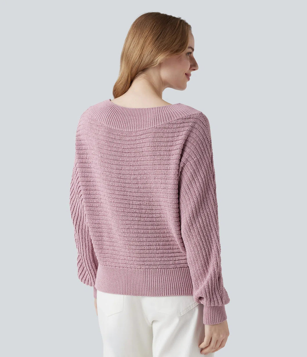 Off Shoulder Long Sleeve Casual Jumper
