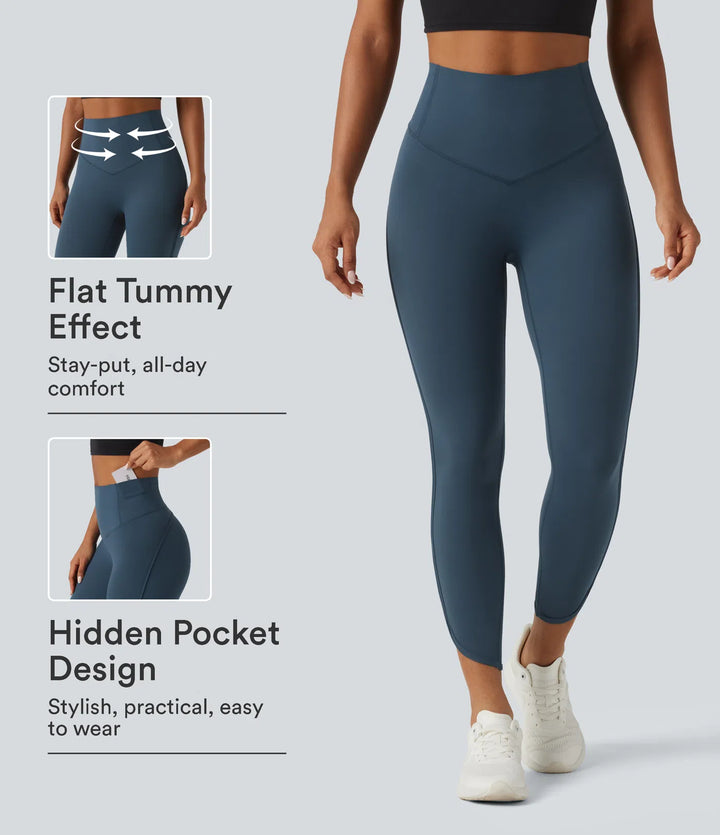 Halara UltraSculpt High Waisted Tummy Control Workout Leggings with Pockets