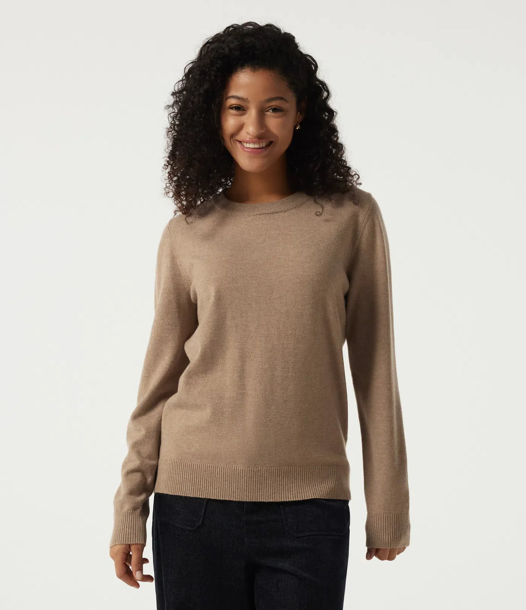 Round Neck Long Sleeve Work Jumper
