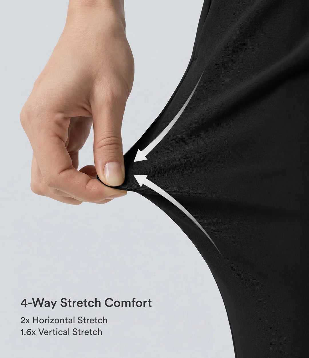 Halara Flex DayStretch Asymmetric Mid Rise Tapered Work Trousers with Pockets