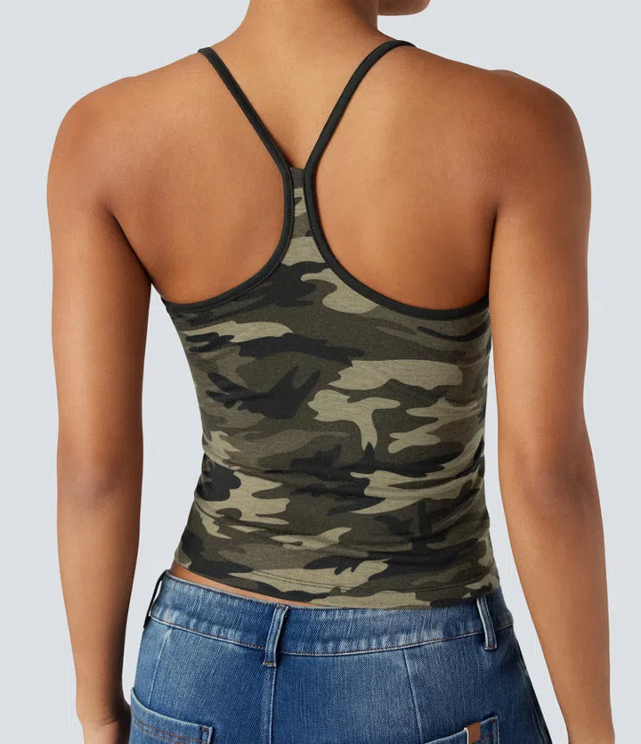 Racerback Camo Casual Tank Top