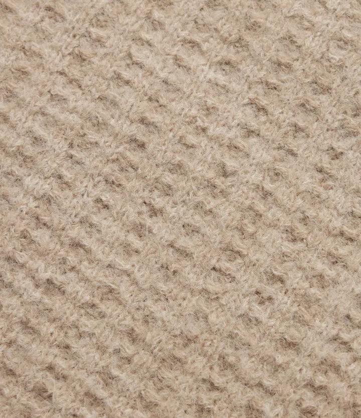 Henley Neck Drop Shoulder Long Sleeve Casual Jumper