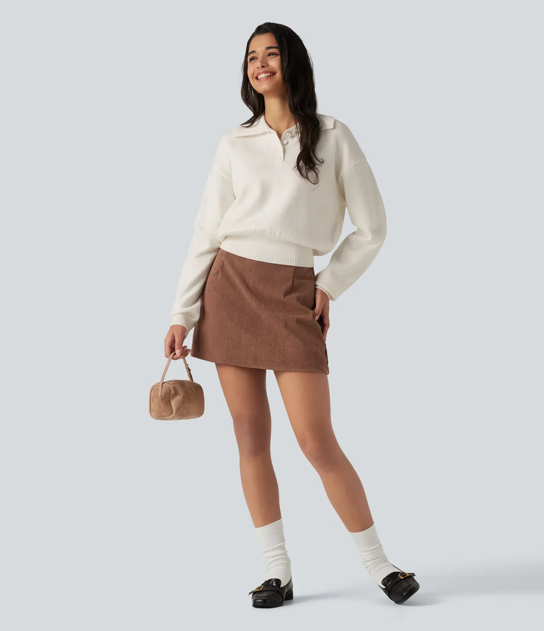 Collared Half Zip Long Sleeve Work Jumper
