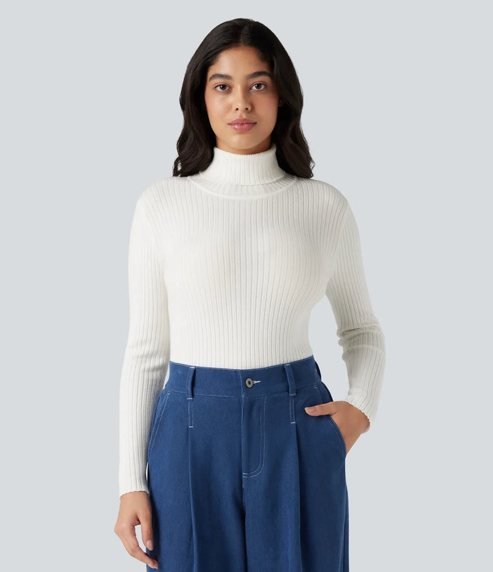 High Neck Long Sleeve Work Jumper