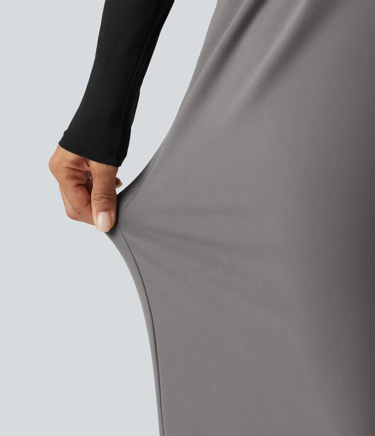 Halara Flex DayStretch Low Rise Straight Leg Work Trousers with Pockets