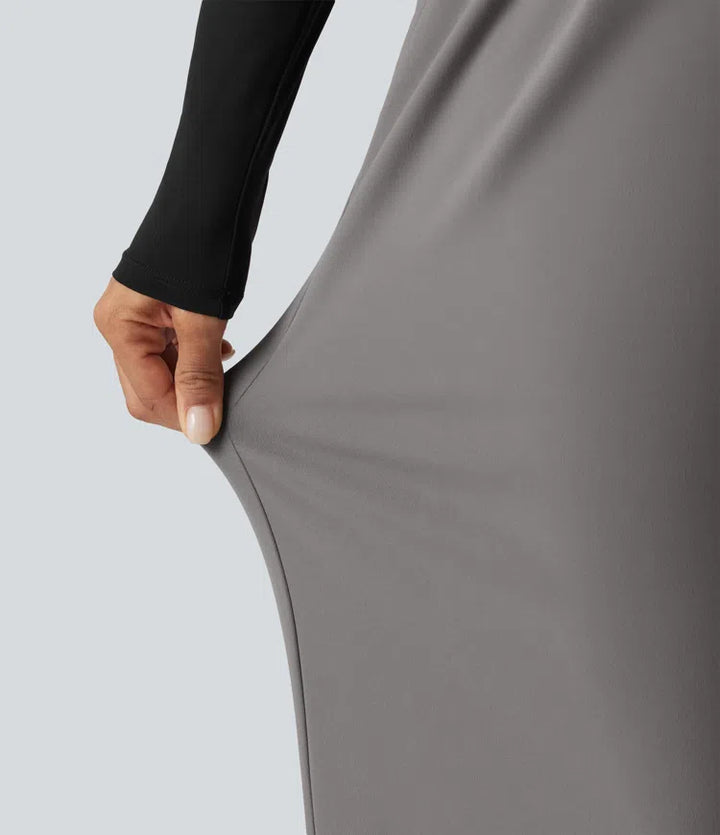 Halara Flex DayStretch Low Rise Straight Leg Work Trousers with Pockets